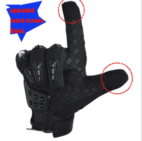 Hot Style Off-Road Motorcycle Riding Gloves Alloy Protective (Option: Touch screen-M)