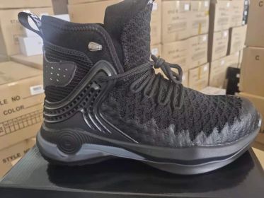 Flying Woven Light Work Shoes, Protective Work Shoes (Option: black-38)