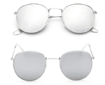 Women Retro Sunglasses (Option: Silver + Silver)